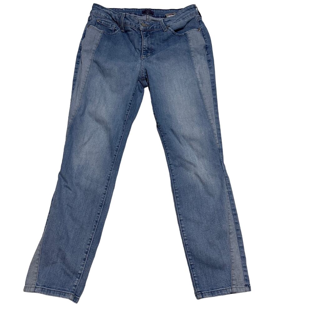 NYDJ Not Your Daughters Jeans Skinny Legging size 10 blue grannycore